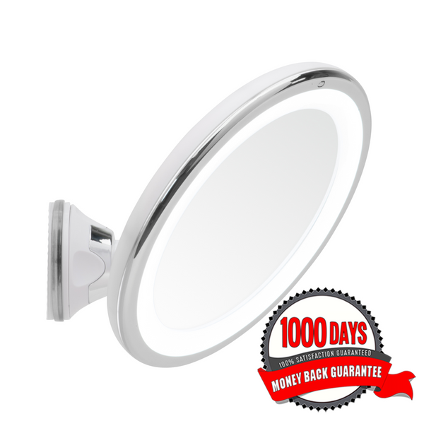 Mirrorvana 8-Inch Lighted Magnifying Makeup Mirror, 5X Magnification ...