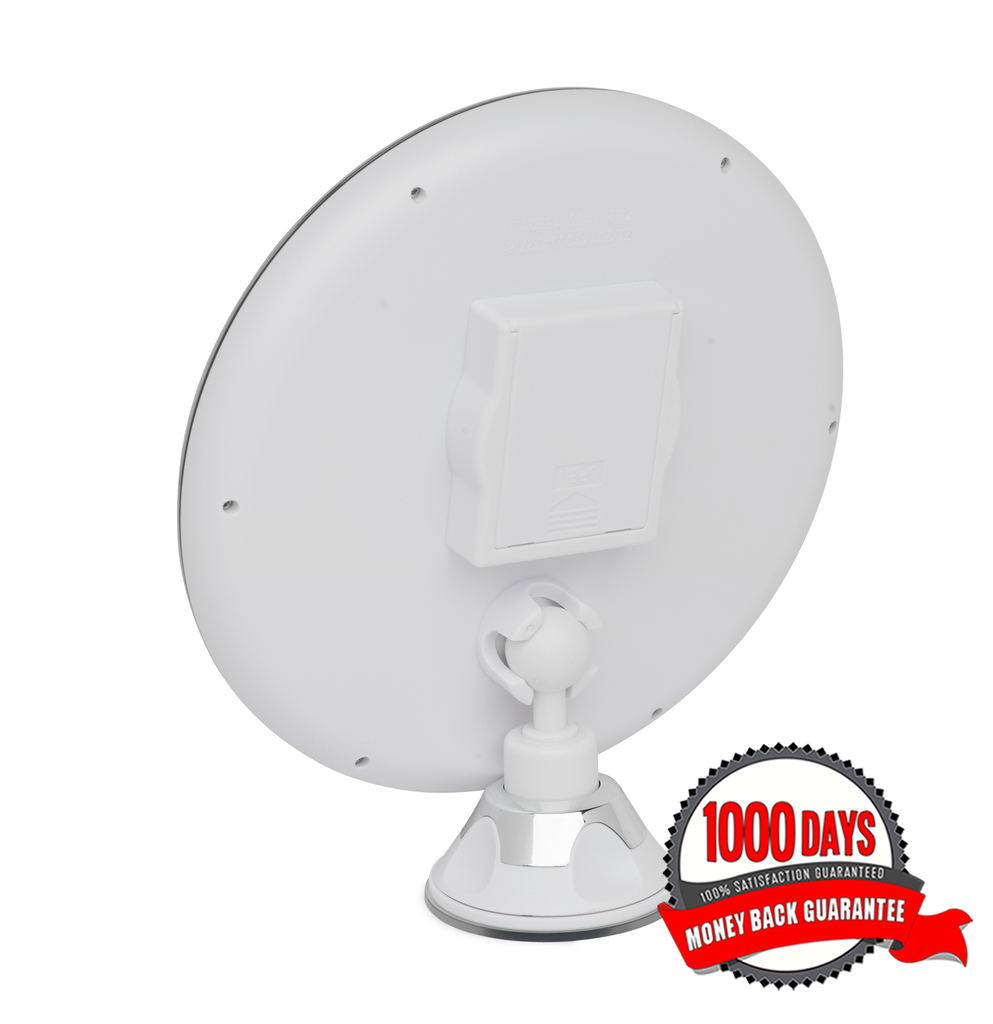 Mirrorvana 8-Inch Lighted Magnifying Makeup Mirror, 5X Magnification