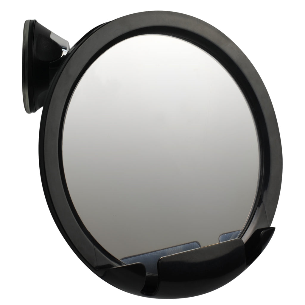 MIRRORVANA Fogless Shower Mirror for Shaving with Razor Holder, Upgraded Suction, Anti Fog Shatterproof Surface and 360° Swivel, 8-Inch