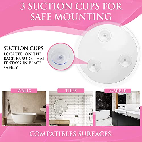 MIRRORVANA 20X & 7X Magnifying Mirror Set Combo with 3 Suction Cups Each - Compact & Travel Ready (Glass)