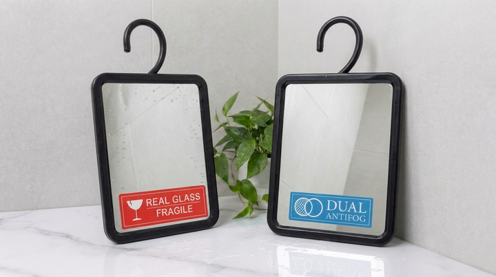 Are plastic shower mirrors as good as glass?