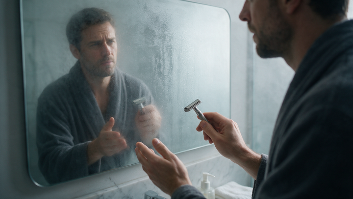 Can I use soap to defog a shower mirror?