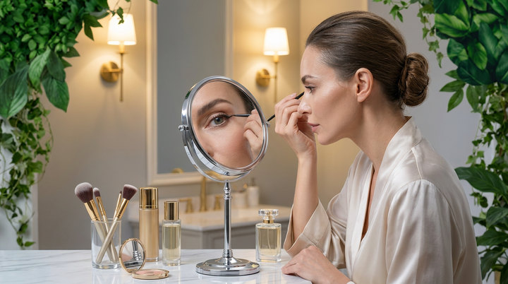 Which makeup mirror is best for poor eyesight?