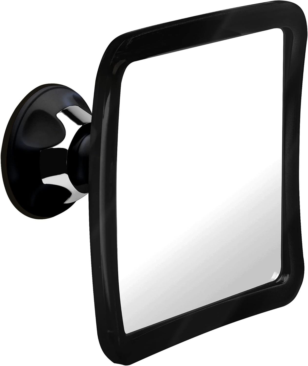Fogless Shower Mirror for Shaving with Suction Mount (Black)