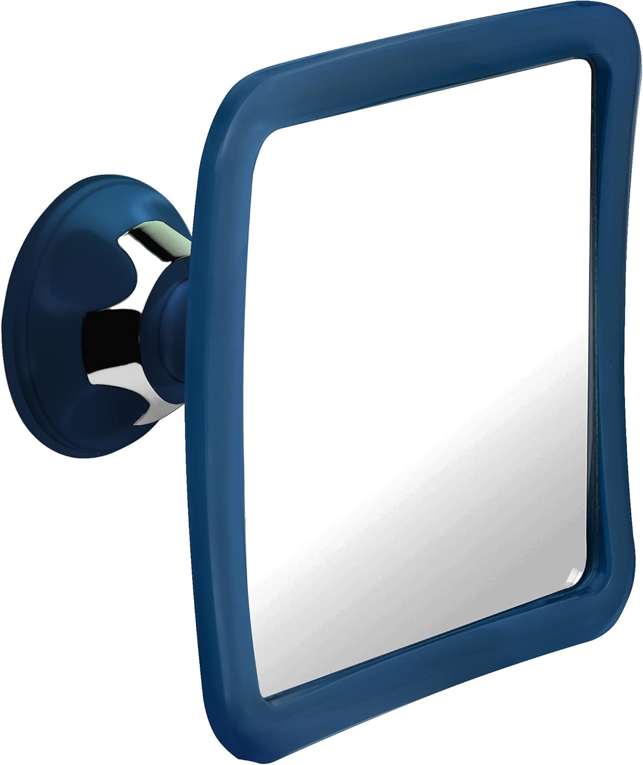 Fogless Shower Mirror for Shaving with Suction Mount (Blue)
