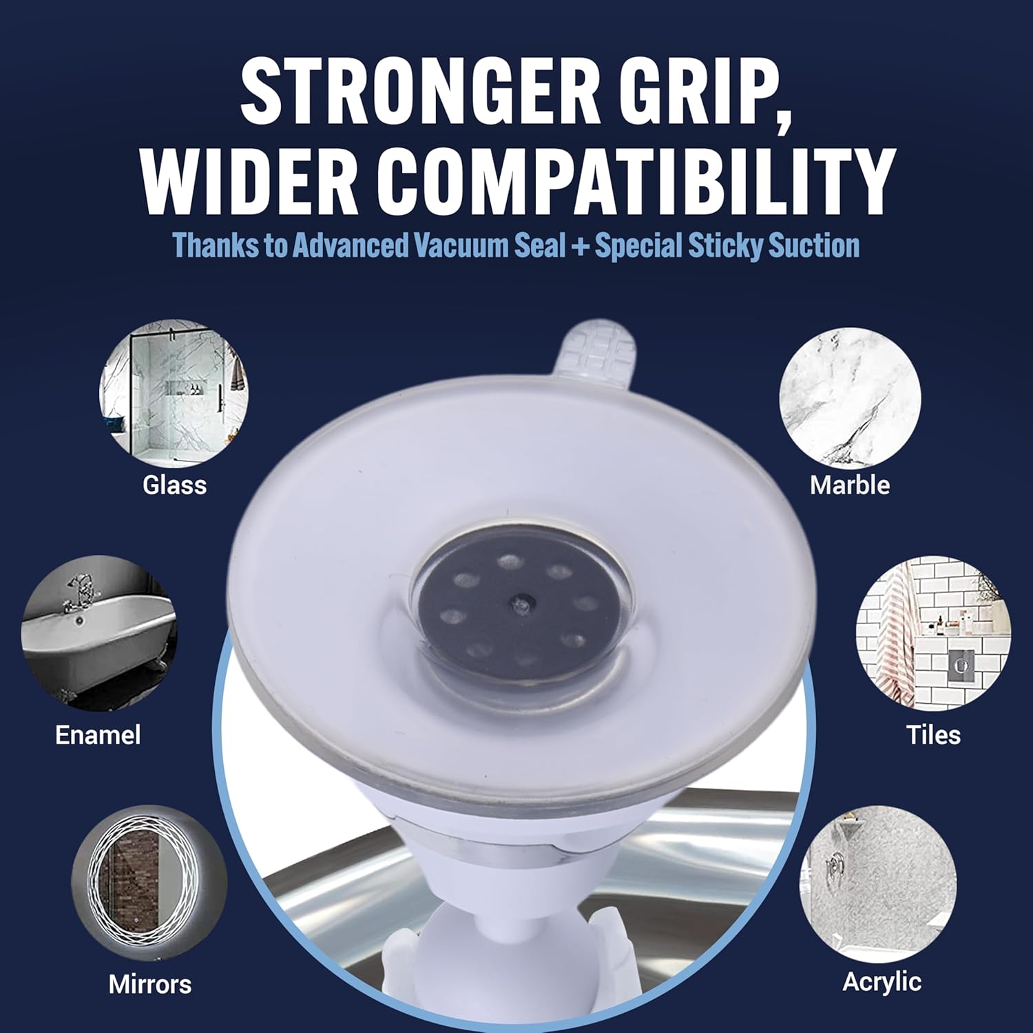 Fogless Shower Mirror for Shaving with Suction Mount (Chrome)