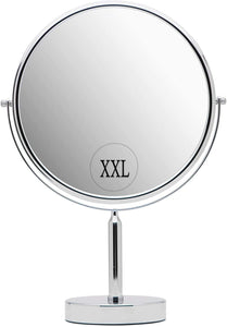 XXLarge Oversized 11-Inch Tabletop Makeup Mirror with 3X/1X Magnification (Chrome)