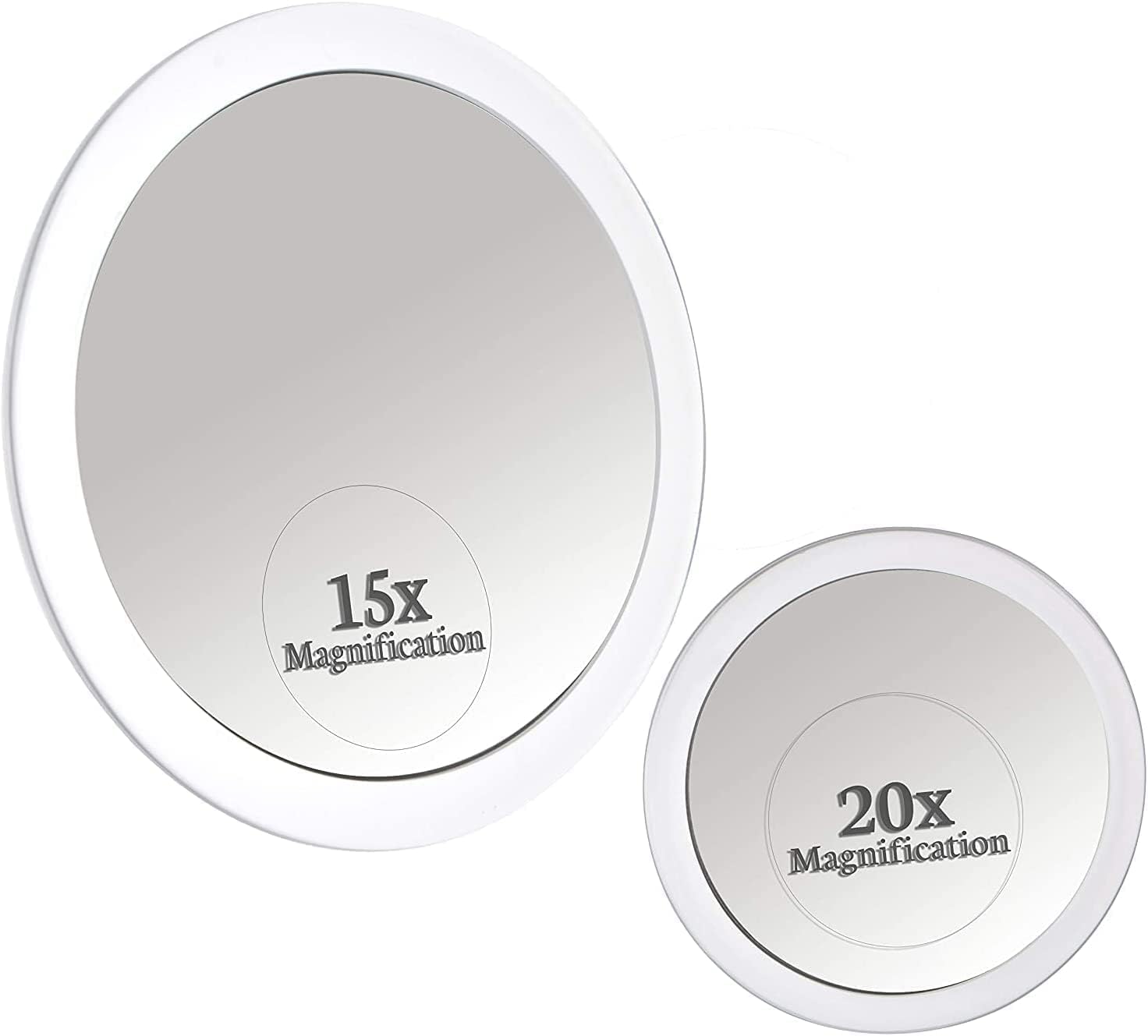 15X & 20X Magnifying Makeup Mirror Set