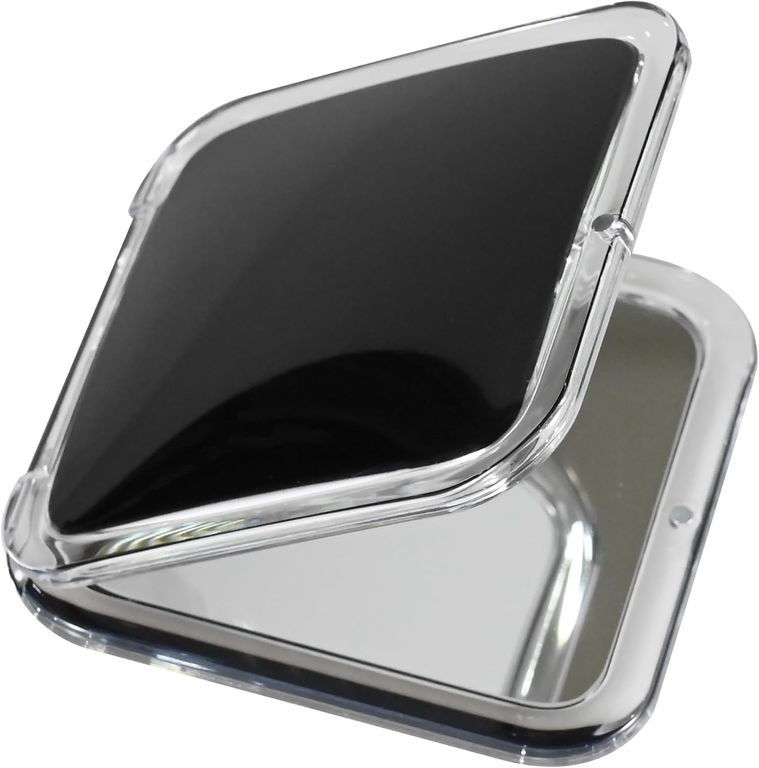 15X Square Magnifying Compact Mirror (Black)