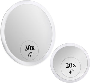 20X & 30X Magnifying Makeup Mirror Set