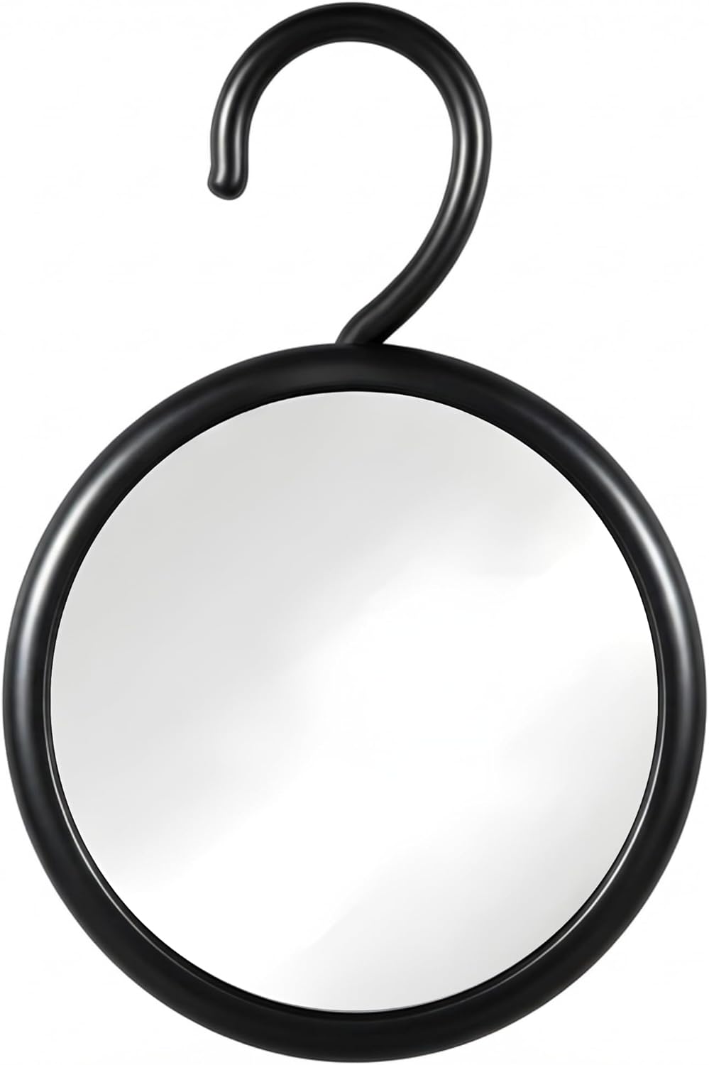 Round Hangable Fogless Shower Mirror (Black)