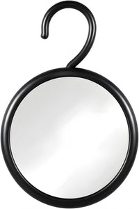 Round Hangable Fogless Shower Mirror (Black)
