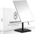 Large Tabletop Face Mirror in Gift Box, Non-magnifying (Black)