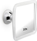 10X Magnifying Makeup Mirror with Suction Cup (Square)