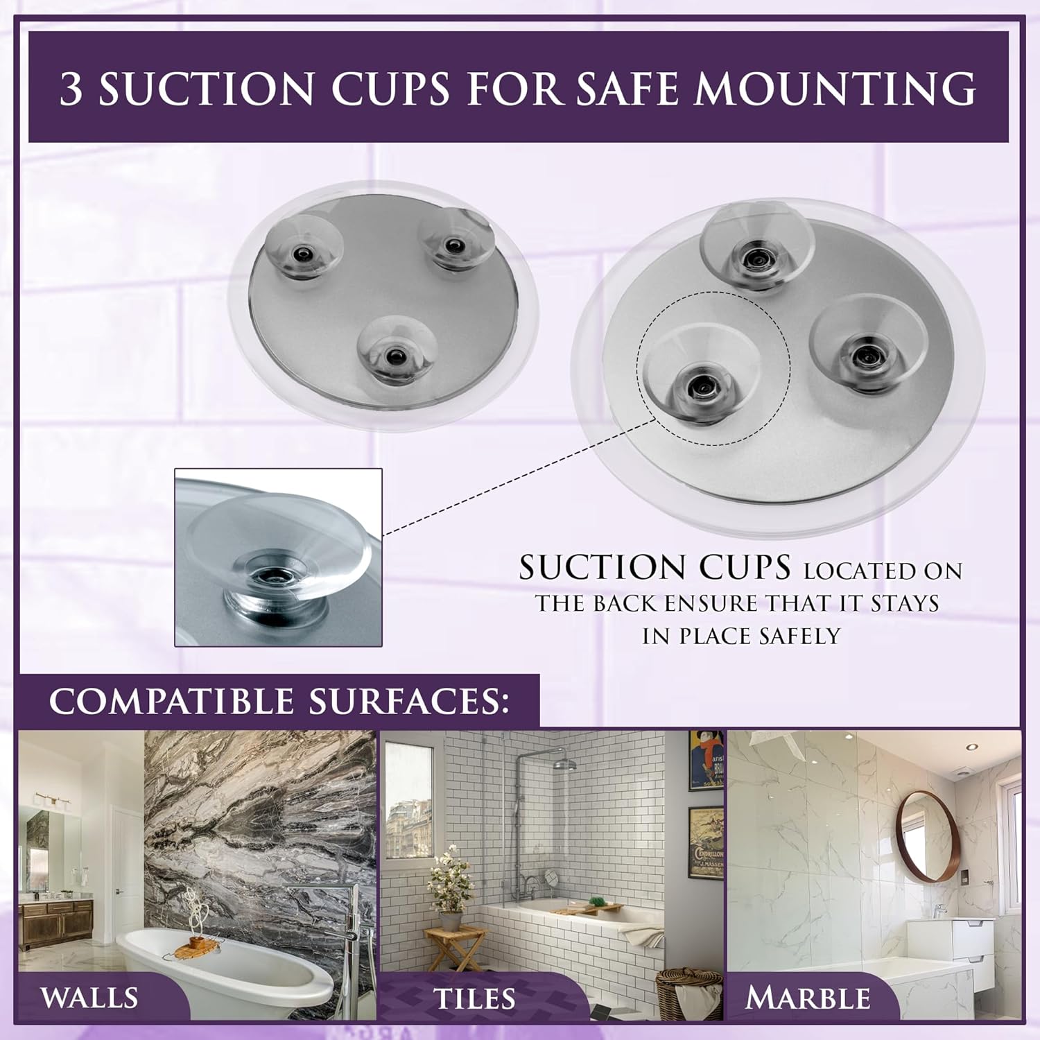 20X & 30X Magnifying Makeup Mirror Set