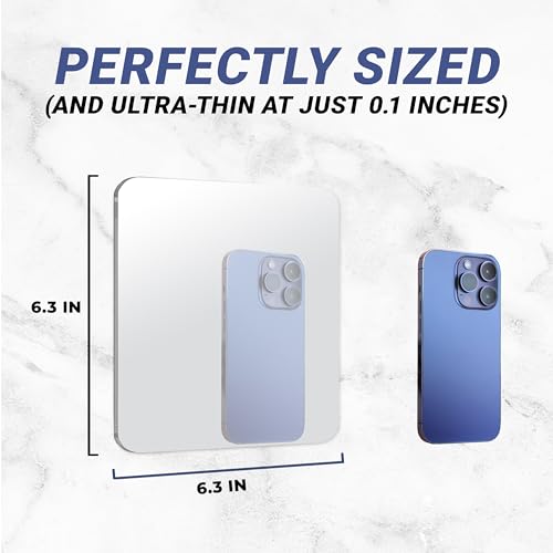 Sticky 3M Adhesive Anti-Fog Shaving Mirror (Square)