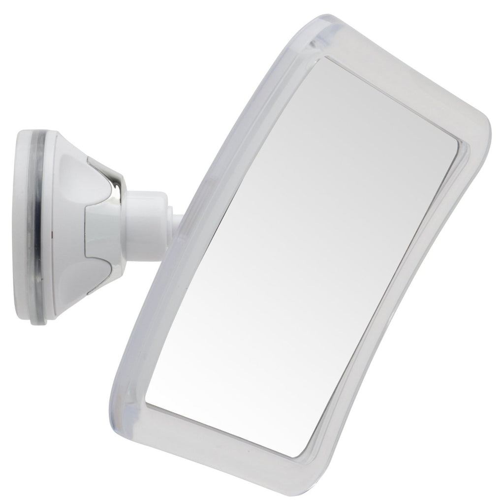 Shower Mirror with Razor Holder: 3X Magnification & 360° Swivel