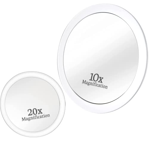 10X & 20X Magnifying Makeup Mirror Set