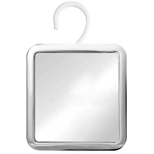 Hangable Fogless Shower Mirror for Shaving (Chrome)