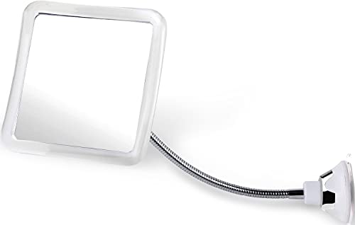 Fogless Shower Mirror with 360° Flexible Gooseneck (Transparent)