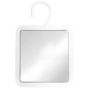 Hangable Fogless Shower Mirror (White)