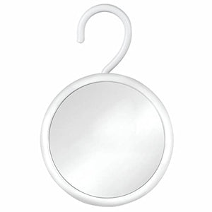 Round Hangable Fogless Shower Mirror (White)
