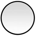 Small Fogless Shower Mirror with Dual Suction Cups and Adhesive Hook (Black)