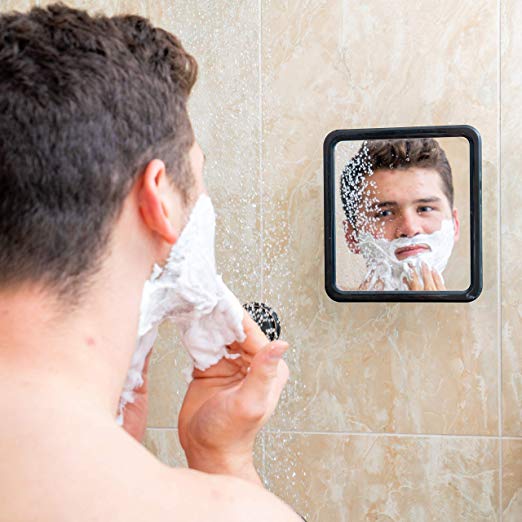MIRRORVANA Fogless Shower Mirror for Shaving with Upgraded Suction, Dual Anti Fog Design, Shatterproof Surface & 360° Swivel, 8" x 7"